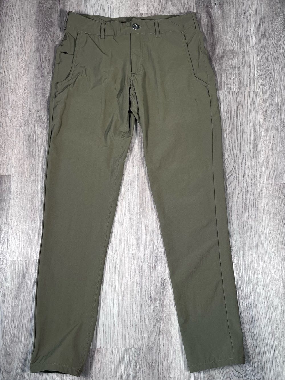 Rungne Achor 5-Pocket Stretch Performance Olive Green Hiking Pants Chino Mens M